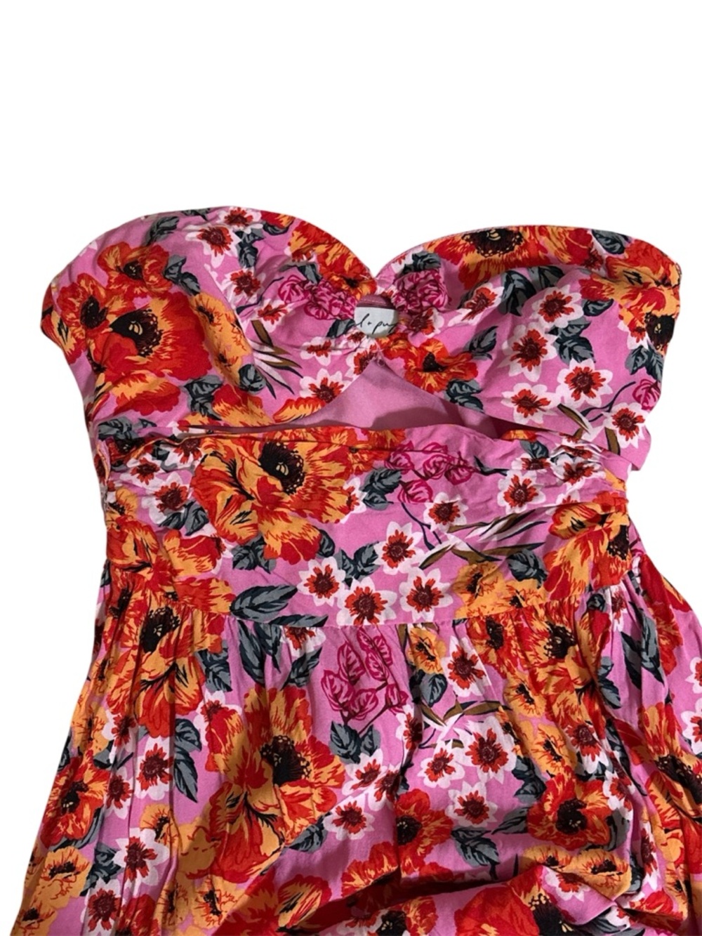 Petal & Pup Sarai Maxi Dress in Pink Floral Sz 6 - Picture 11 of 15